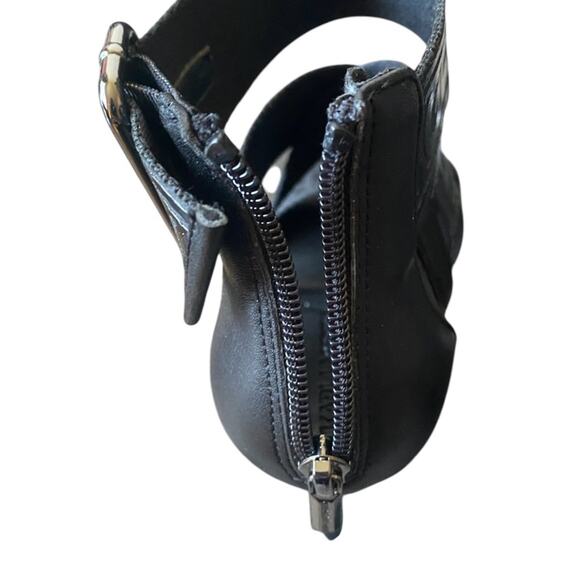 Karl Lagerfeld Black Paris Careliz Sandal Heels Sz 6.5 - Picture 5 of 5